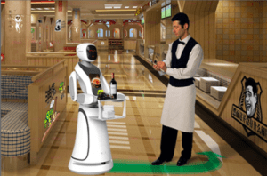 Robot humanoid waiter - Amy