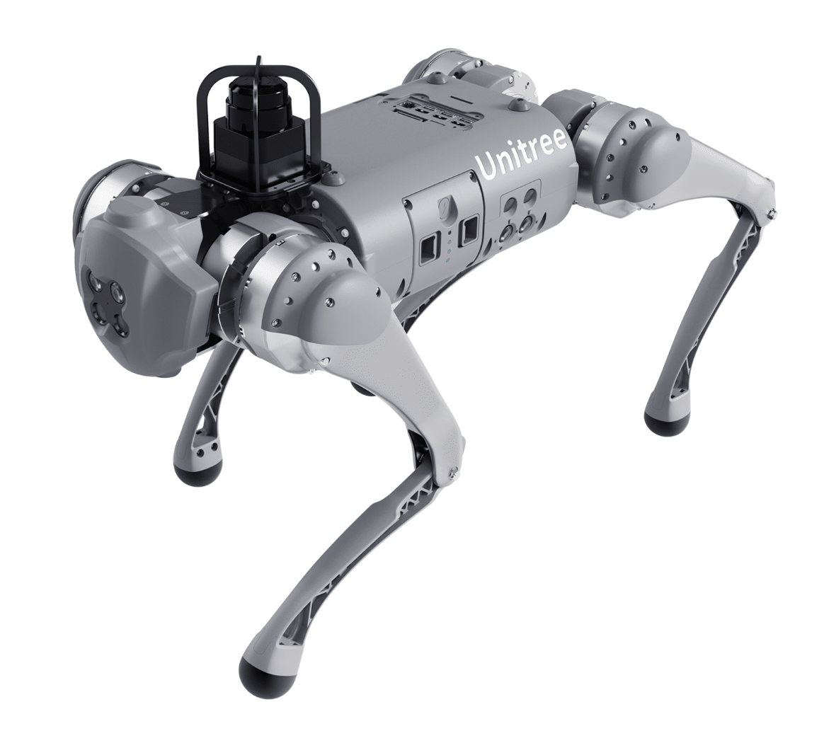 Unitree Go1 cu modul LiDAR — robot patruped