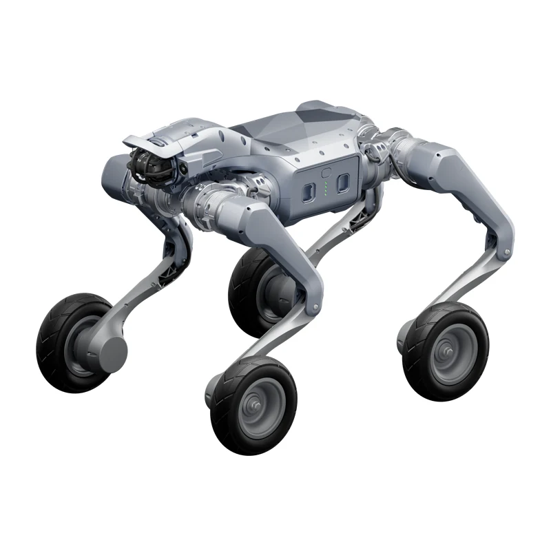 Unitree B2-W with legs on wheels