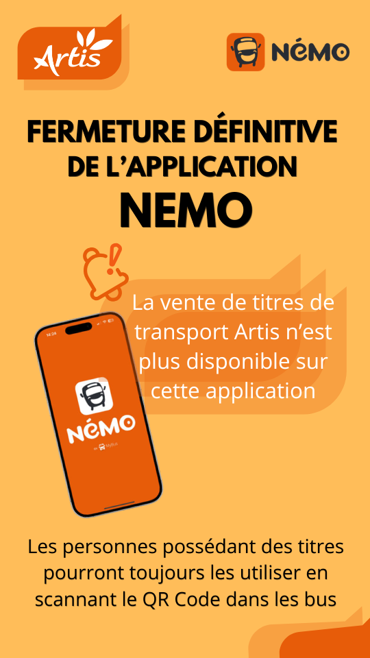 Fermeture définitive de l'application NeMo