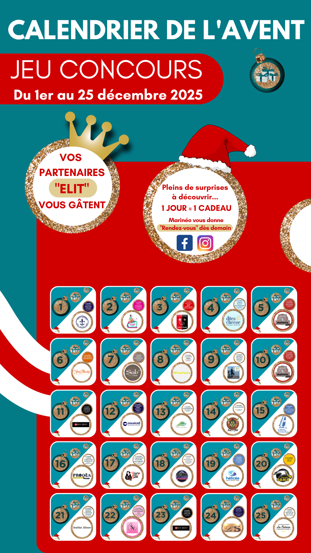 JEU CONCOURS “CALENDRIER DE L'AVENT 2025”