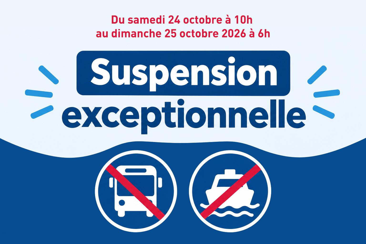Suspension exceptionnelle du réseau Mistral