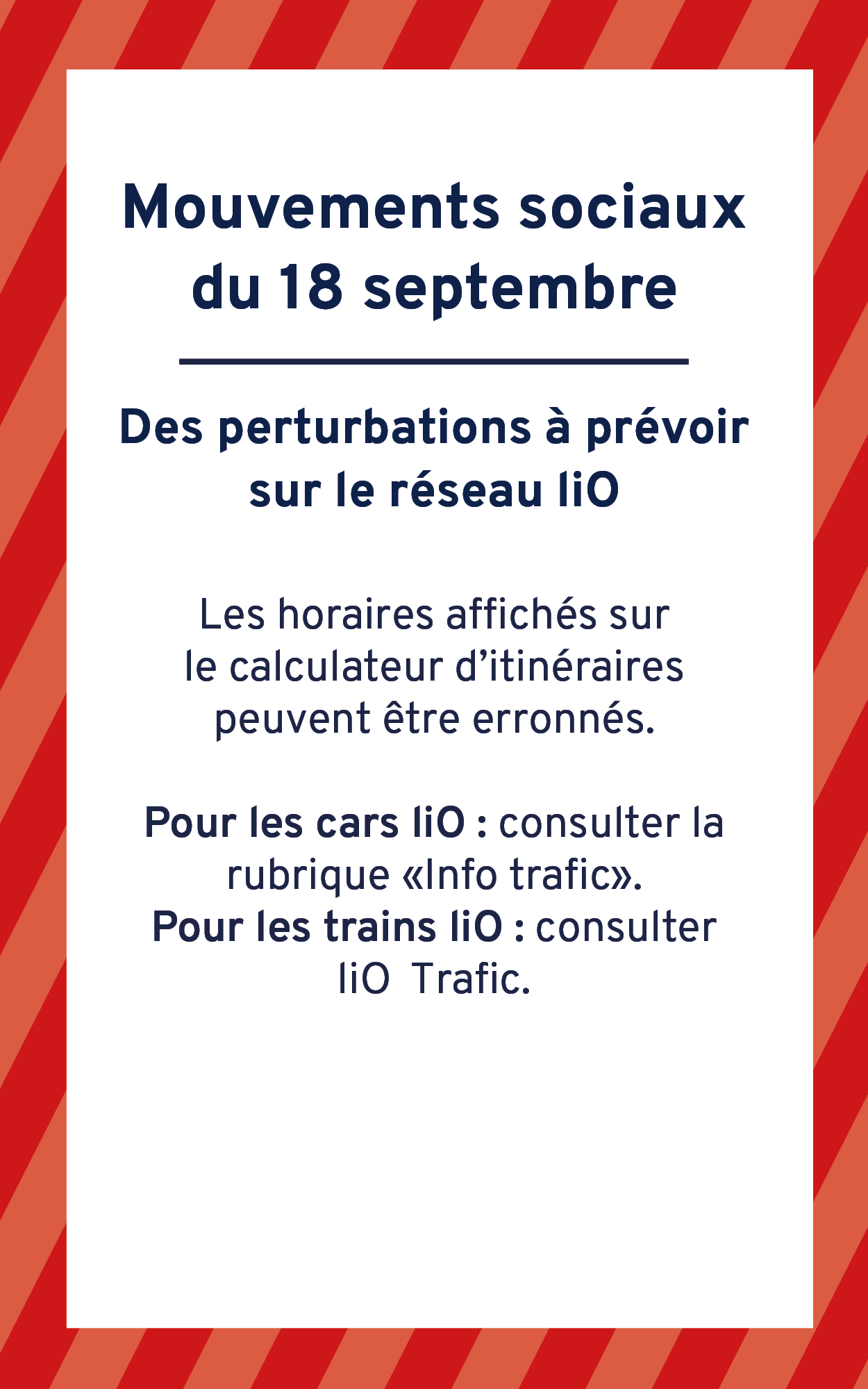 Mouvement du 18 septembre - Perturbations