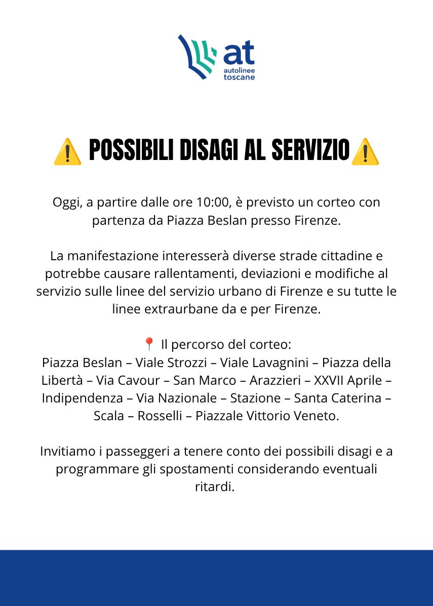 Firenze, manifestazione con corteo