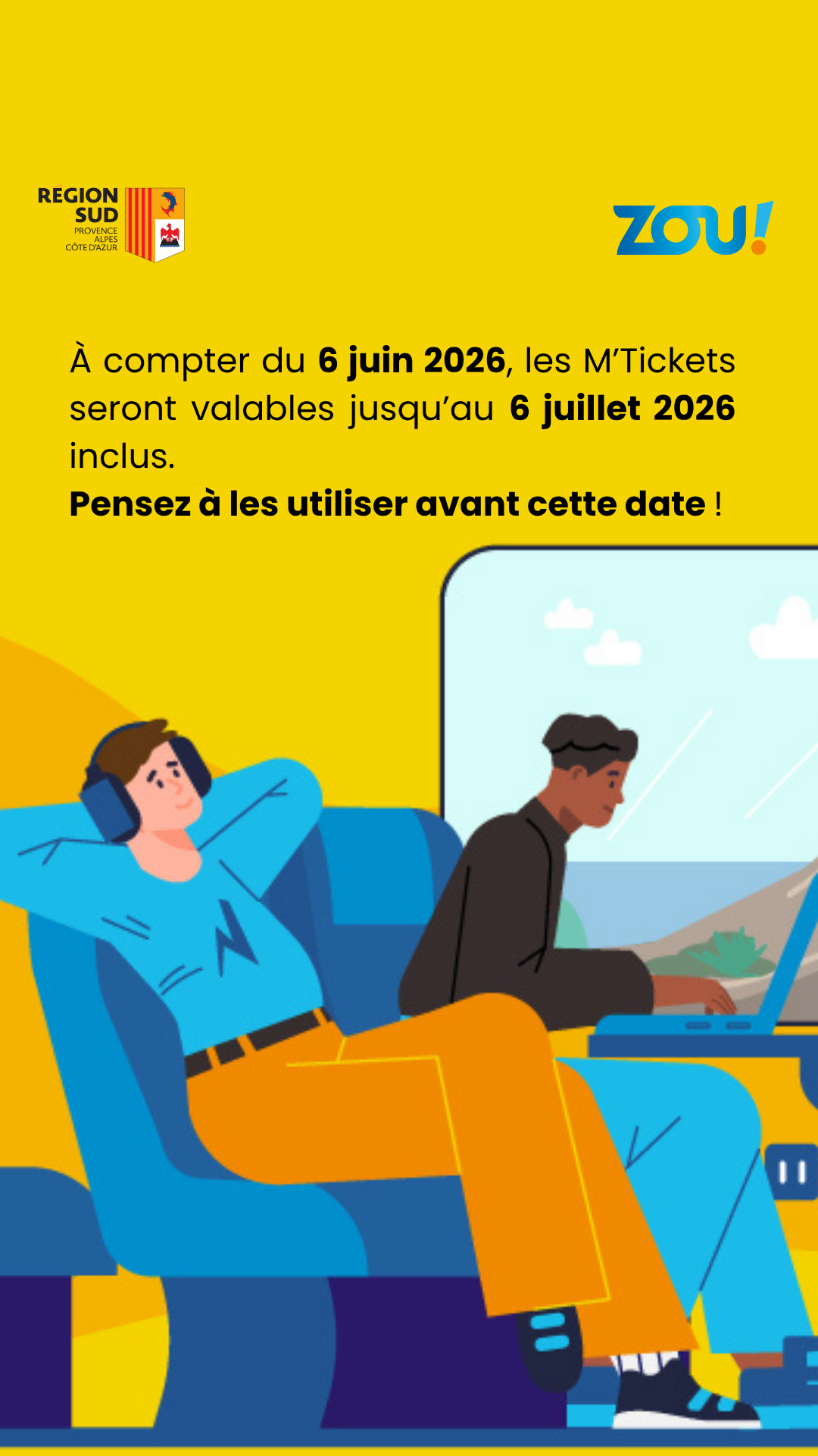 Fin de validité de vos M'Tickets