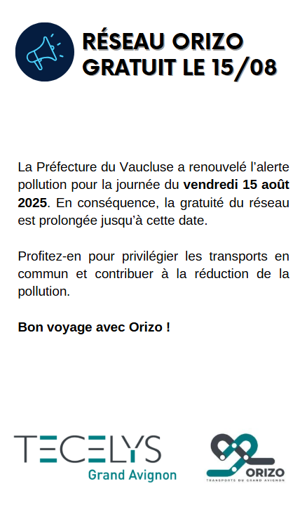 Réseau Orizo Gratuit 15/08