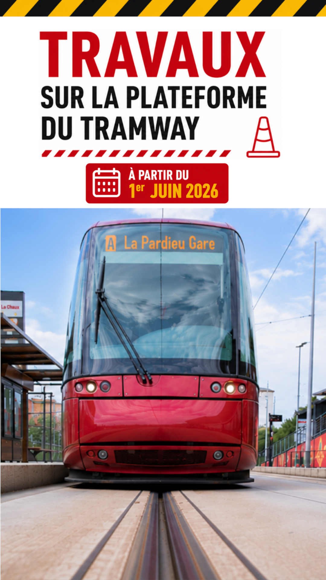 Travaux tram été 2026