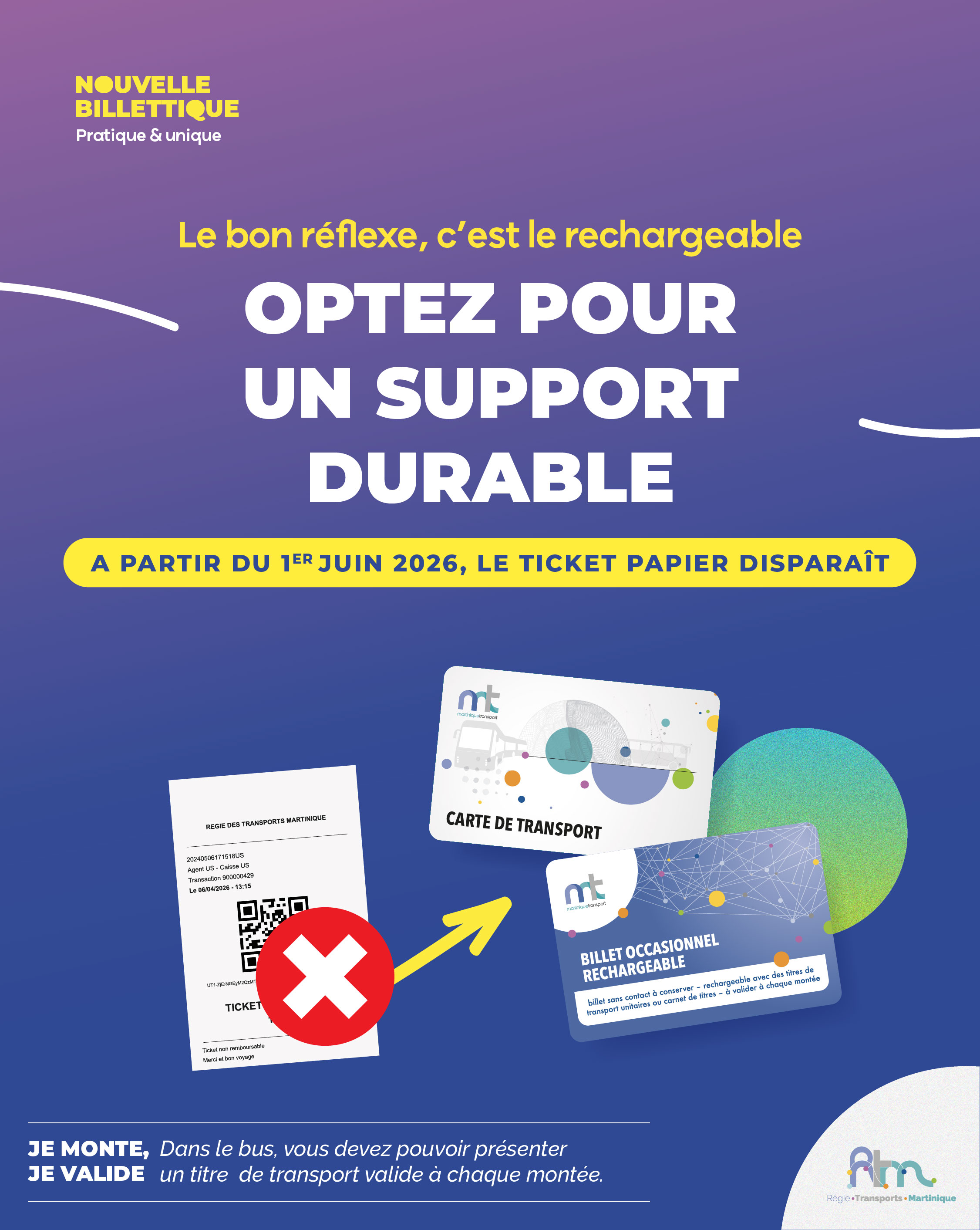 Fin du ticket thermique - Support durable