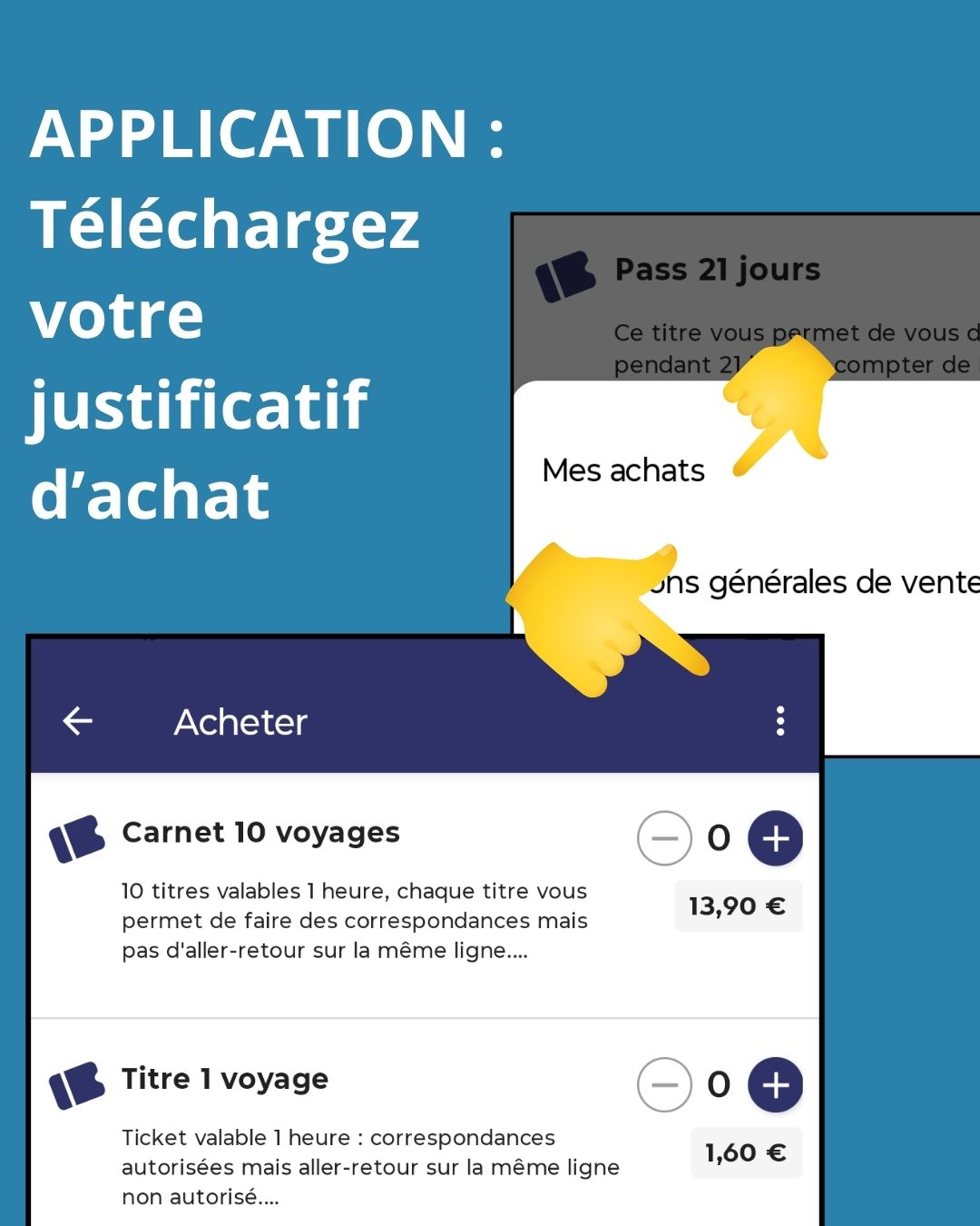 Retrouvez vos justificatifs d'achat