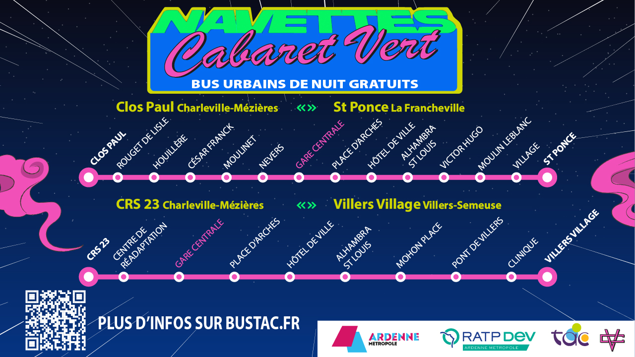 Cabaret Vert 2026 : Navettes gratuites avec TAC et Ardenne Métropole