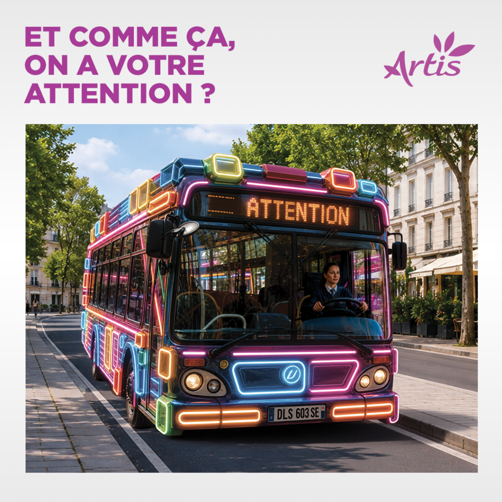 Campagne sécurité bus et piétons - Pour votre sécurité, levez les yeux