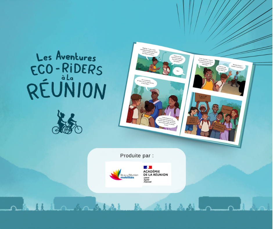 BD mobilité - aventure Eco Riders à La Réunion