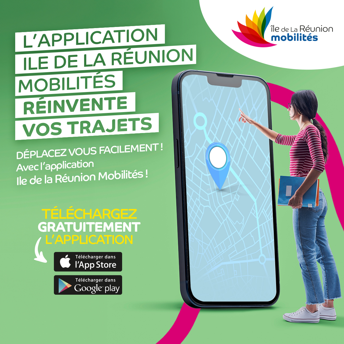 Application Ile de La Réunion Mobilité visuel 2024