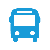 Picto bleu Bus