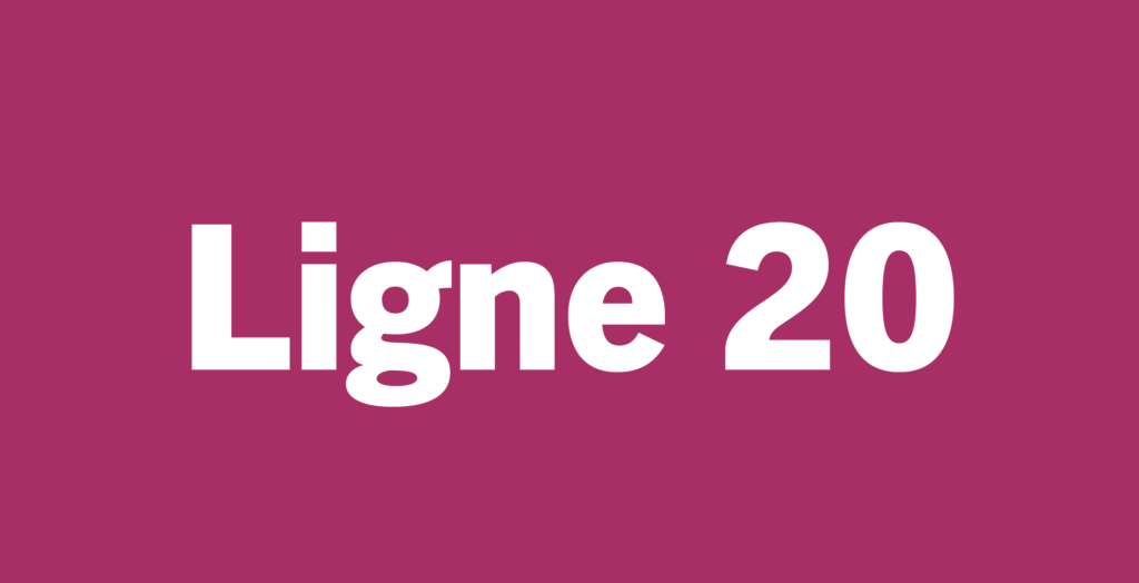 Lien vers la fiche horaire de la ligne 20 Kicéo, ligne périrubaine