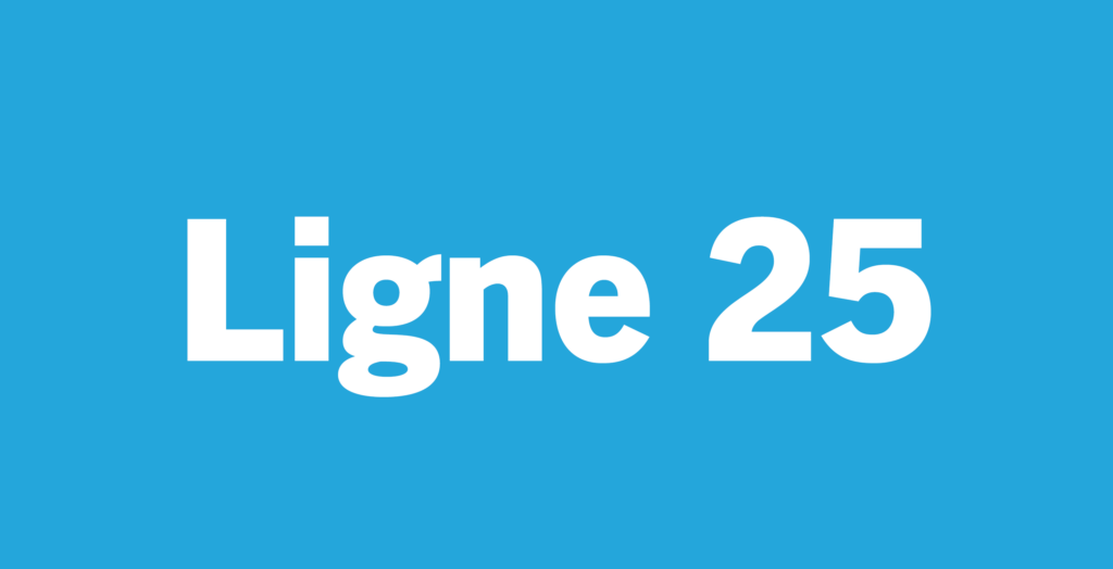 Lien vers la fiche horaire de la ligne 25 Kicéo, ligne périrubaine