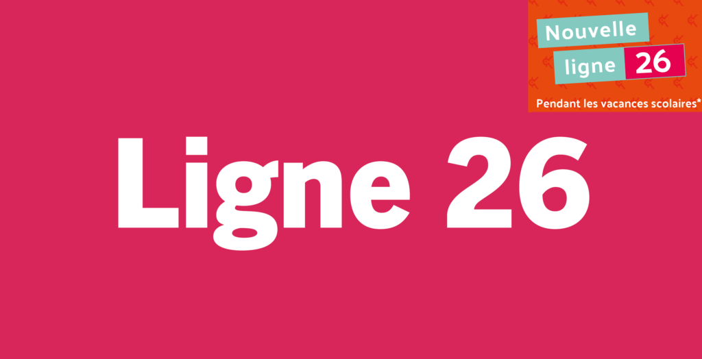 Lien vers la fiche horaire de la ligne 26 Kicéo, ligne périrubaine