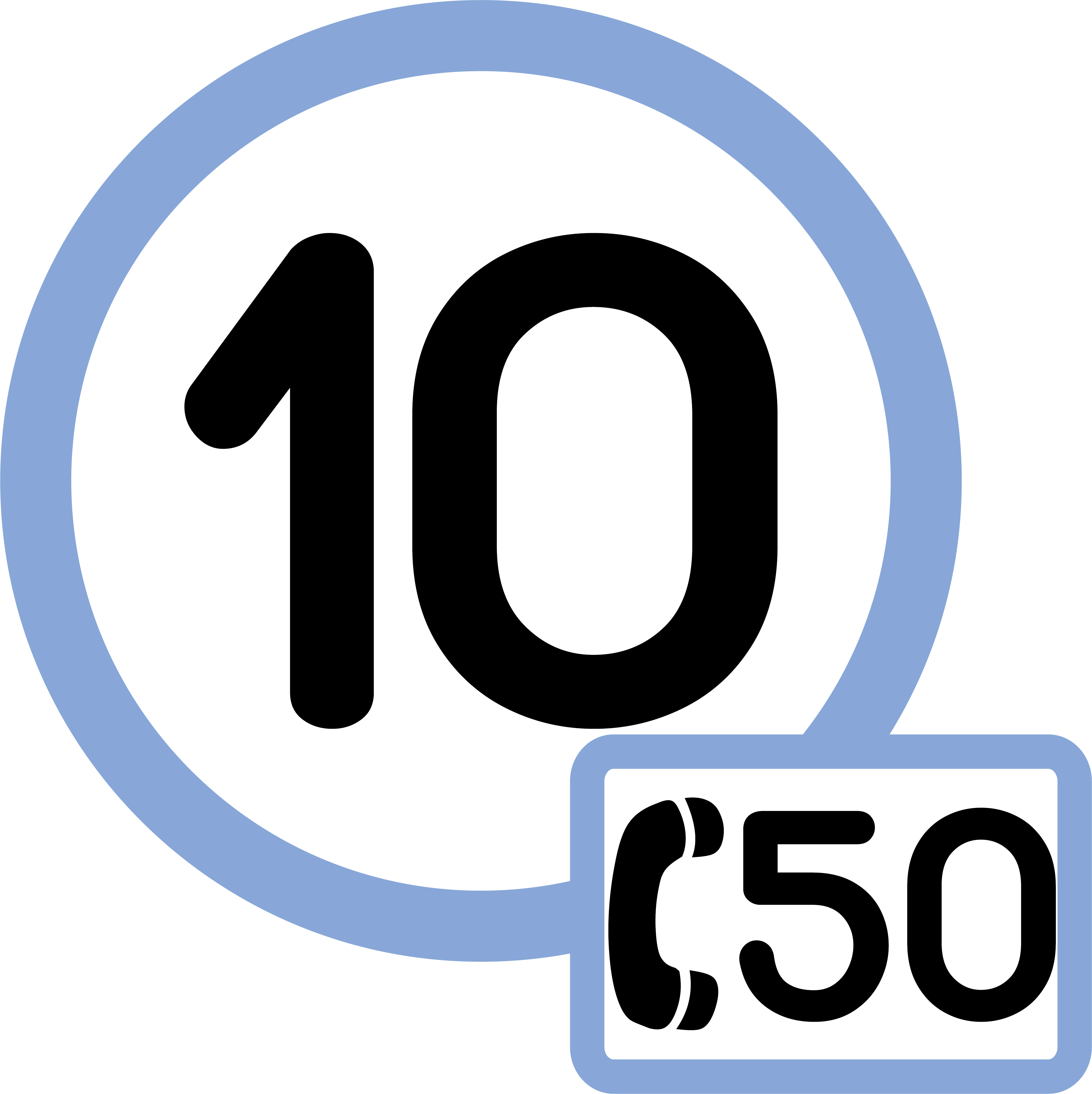 Pictogramme de la ligne 10 et du transport à la demande 50