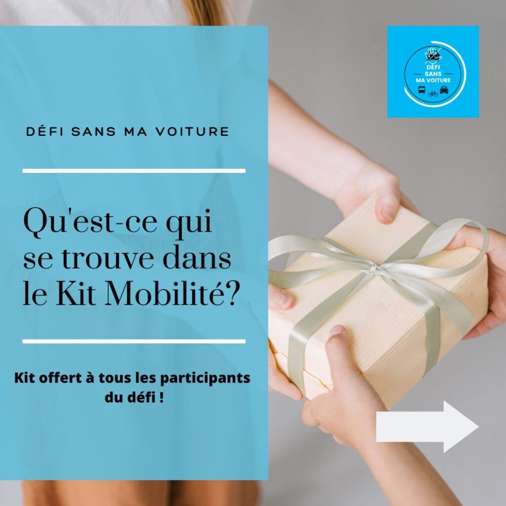 Visuel concernant l'intégralité du kit mobilité du défi sans ma voiture