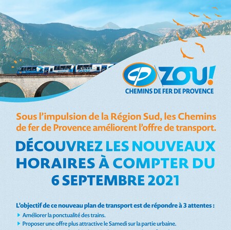 affiche annonce nouveaux horaires au 6 septembre 2021 2