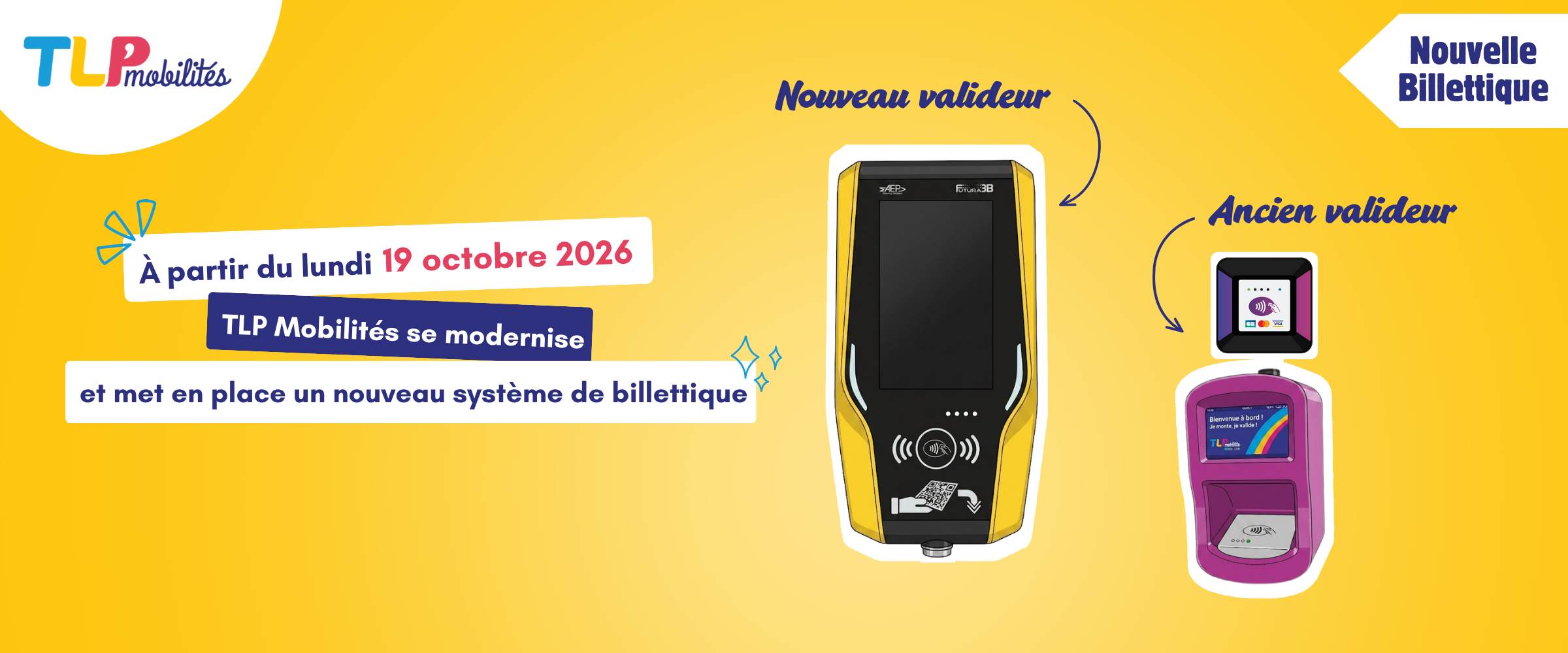 visuel nouvelle billettique TLP Mobilités