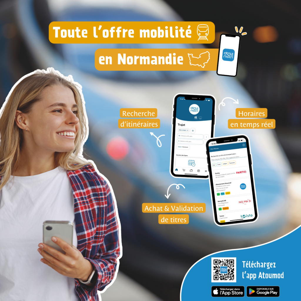 L'app Atoumod regroupe toute l'offre mobilité en Normandie