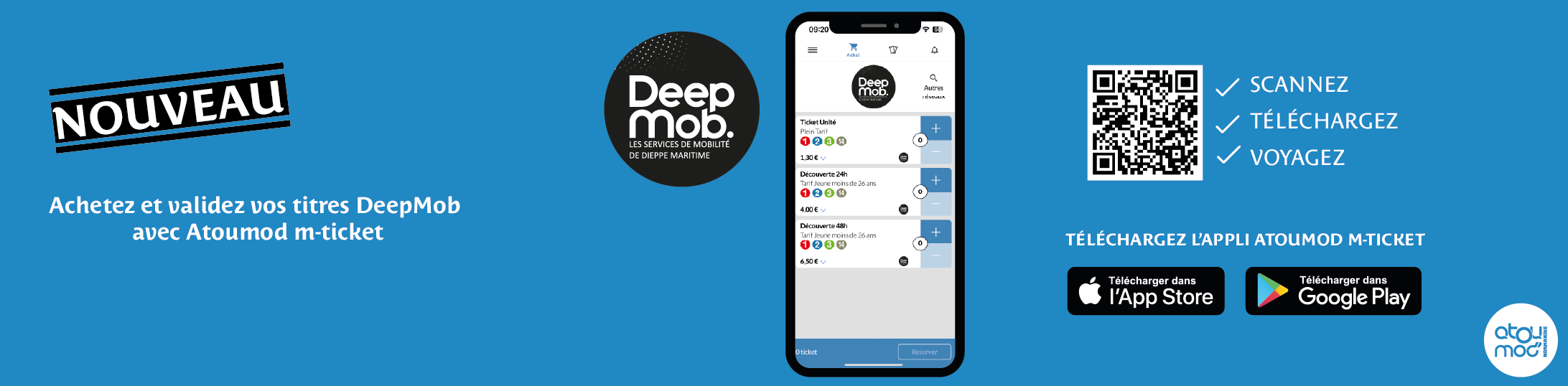 Les titres DeepMob sont disponibles sur l'appli