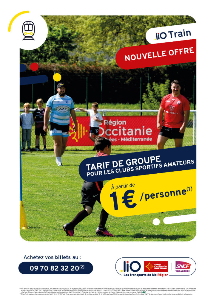 L'Occitanie lance une offre de billet de train à 1 euro pour les clubs  sportifs amateurs de la région