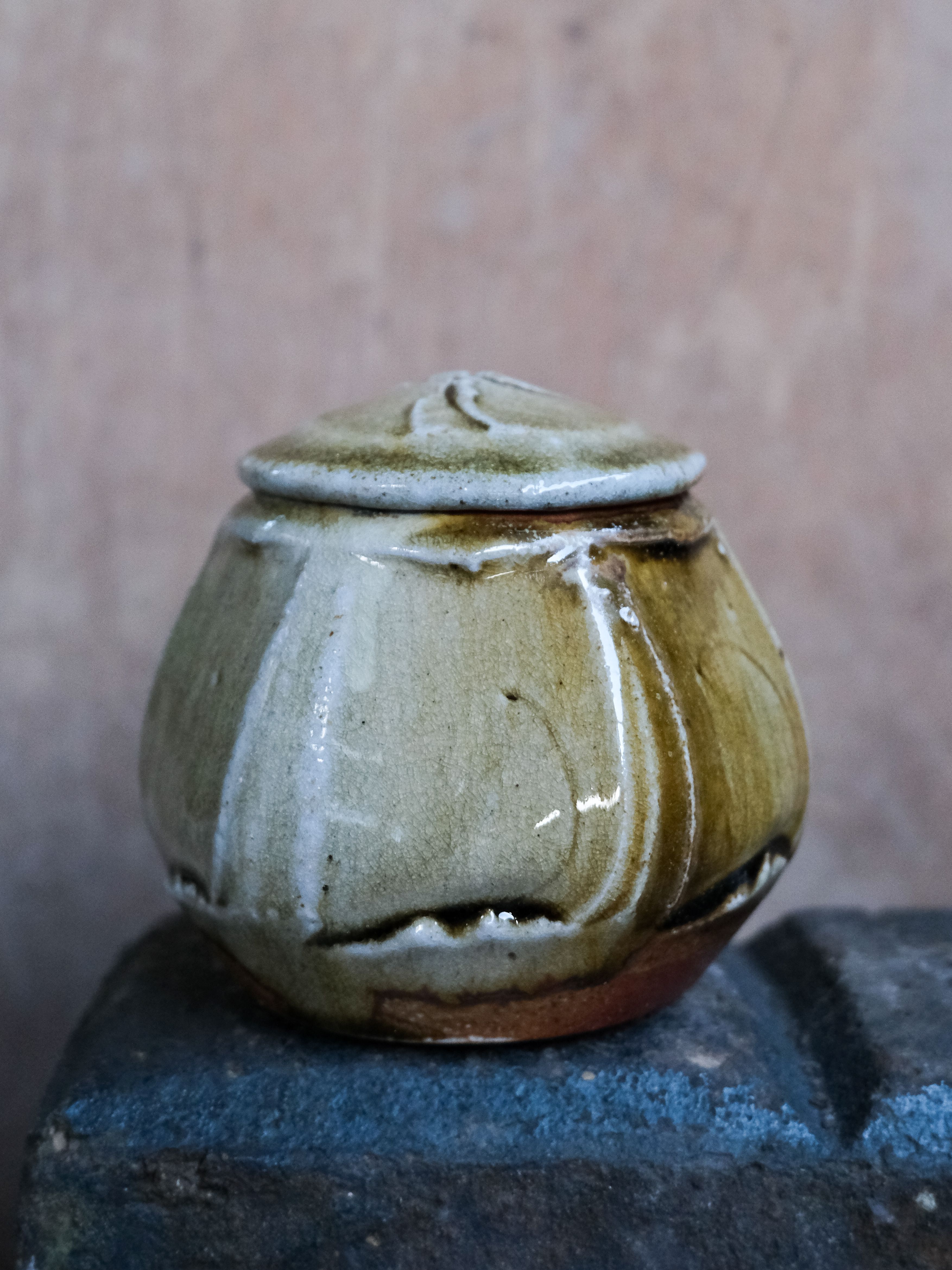 Faceted Lidded Jar 