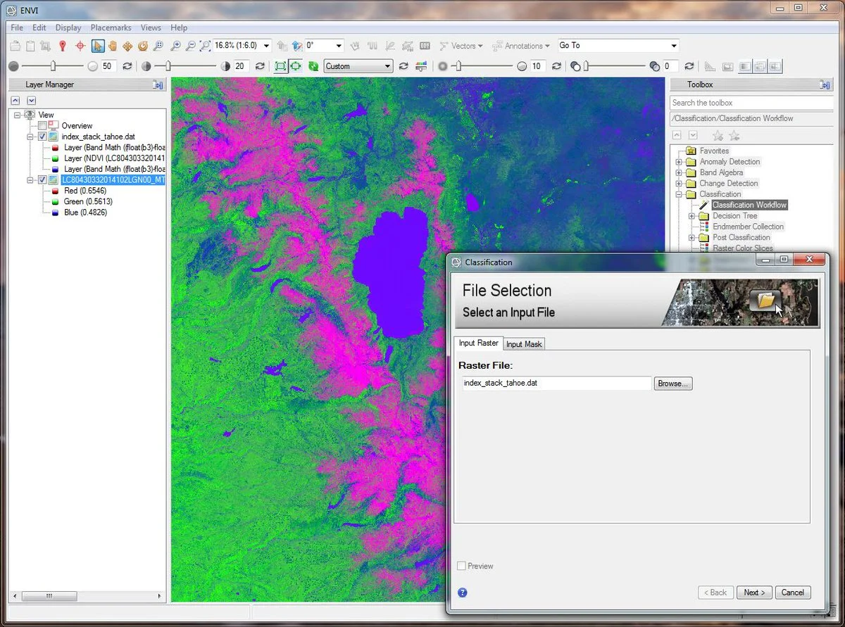 Especialización en Análisis Multitemporal de Retroceso Glaciar y Lagunas Glaciares con ENVI y ArcGIS PRO
