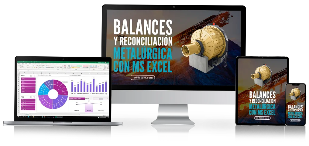 Especialización en Balances y Reconciliación Metalúrgica con MS Excel