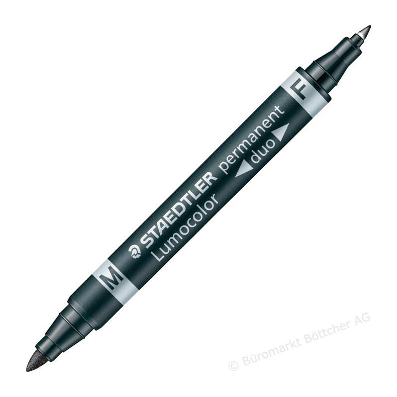 STAEDTLER Penni Svartur DUO Fine/Medium 348-9