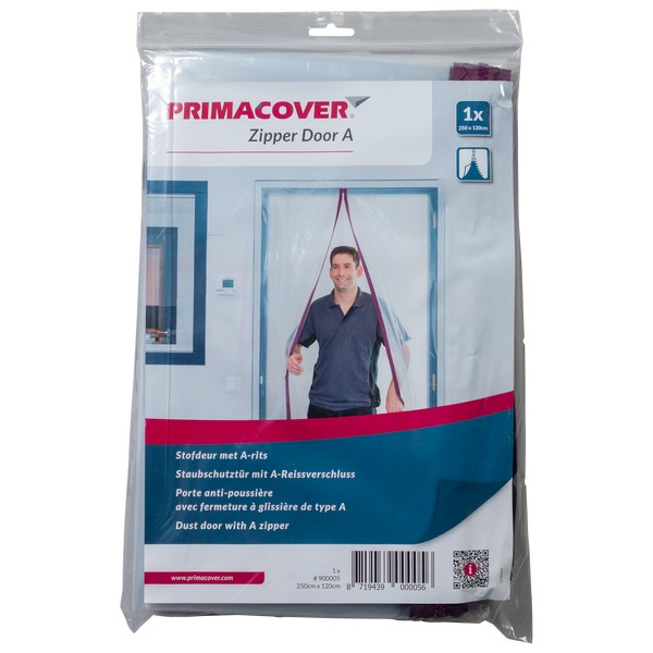 PrimaCover Zipper-Door A B120cm L250cm 150μm bordeaux
