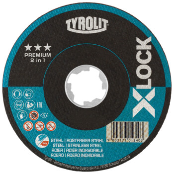 Tyrolit Skurðarskífa X-LOCK 125x1.0x22.23 A60 Premium 34411630