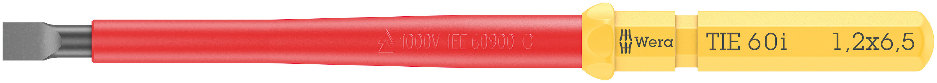 Wera VDE 60 i Skrúfjárnaendi 1000V 6.5mm mínus