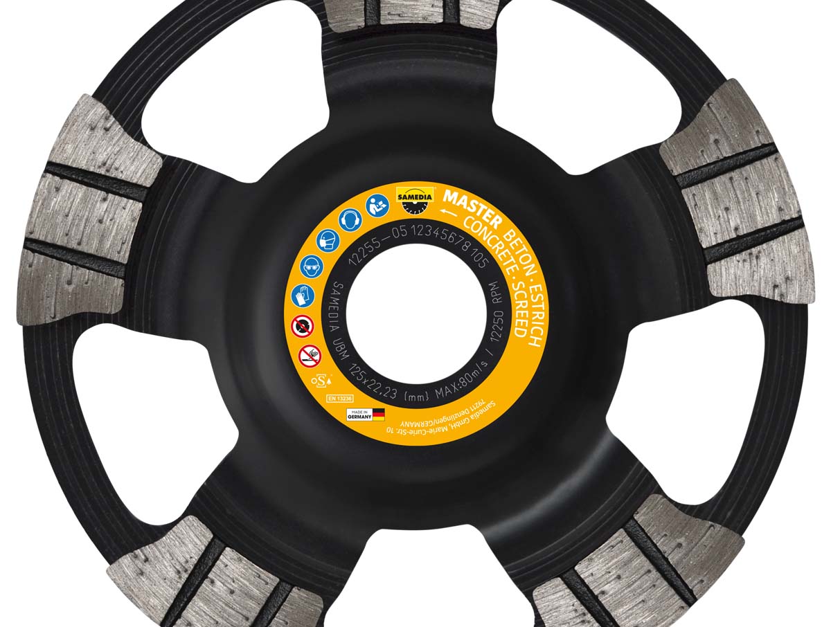 Samedia SHOXX UBM Slípibolli Steypa 125x22.23 (<1.200W)