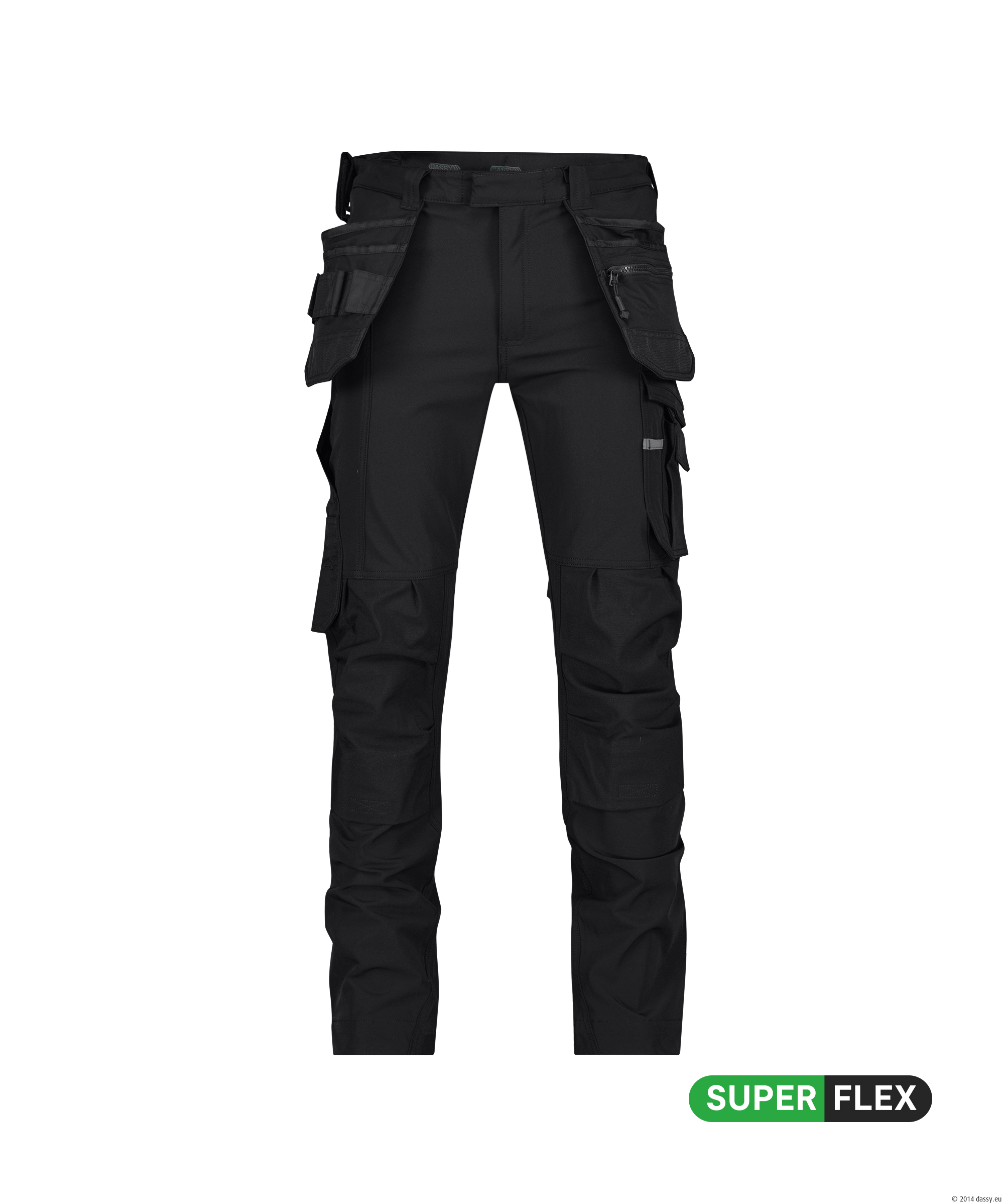 Matrix vinnubuxur m/hnéhlífum C58 Svartar Plus
