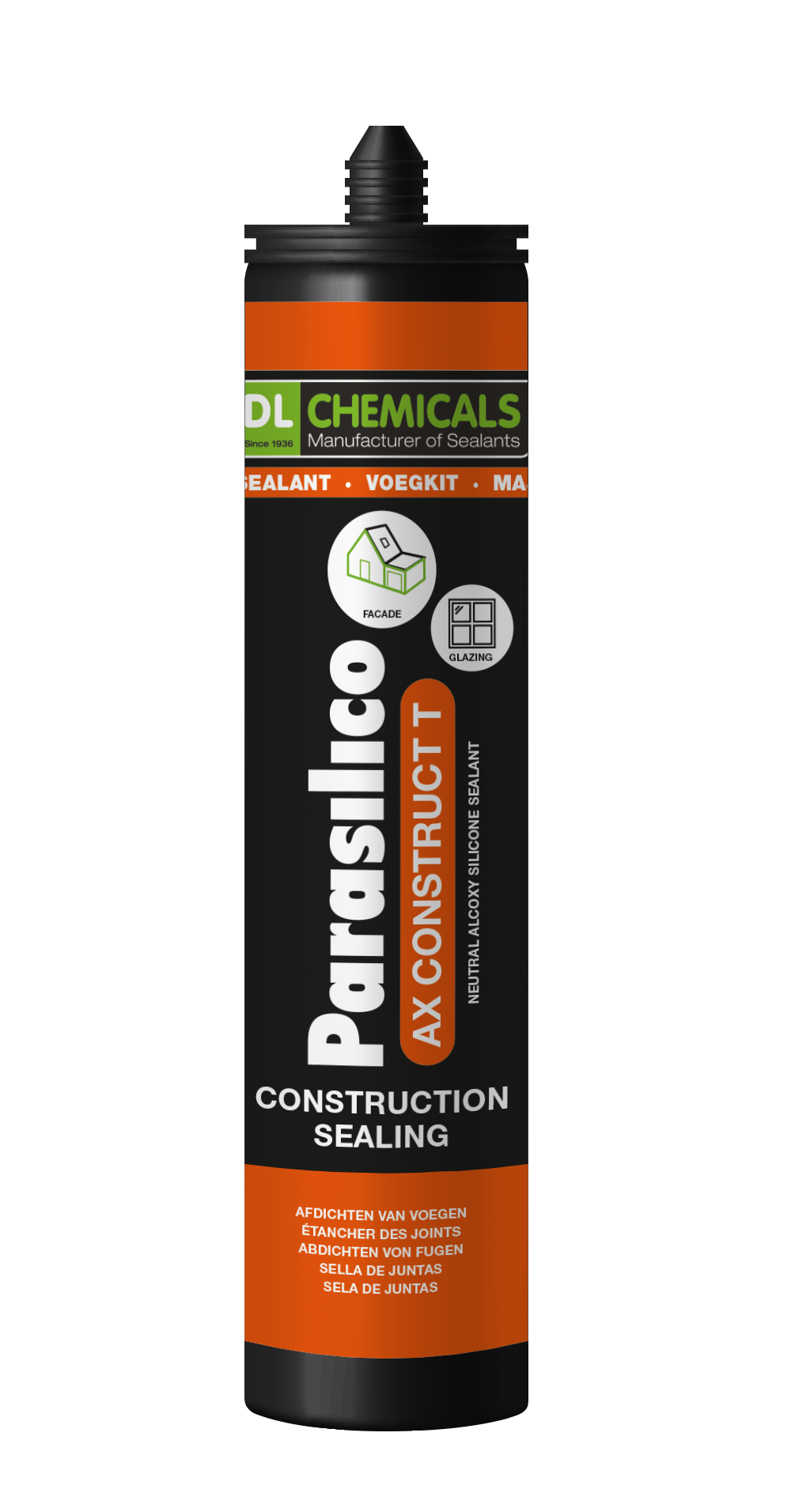 Parasilico AX Construction T Hvítt RAL9010 300ml 