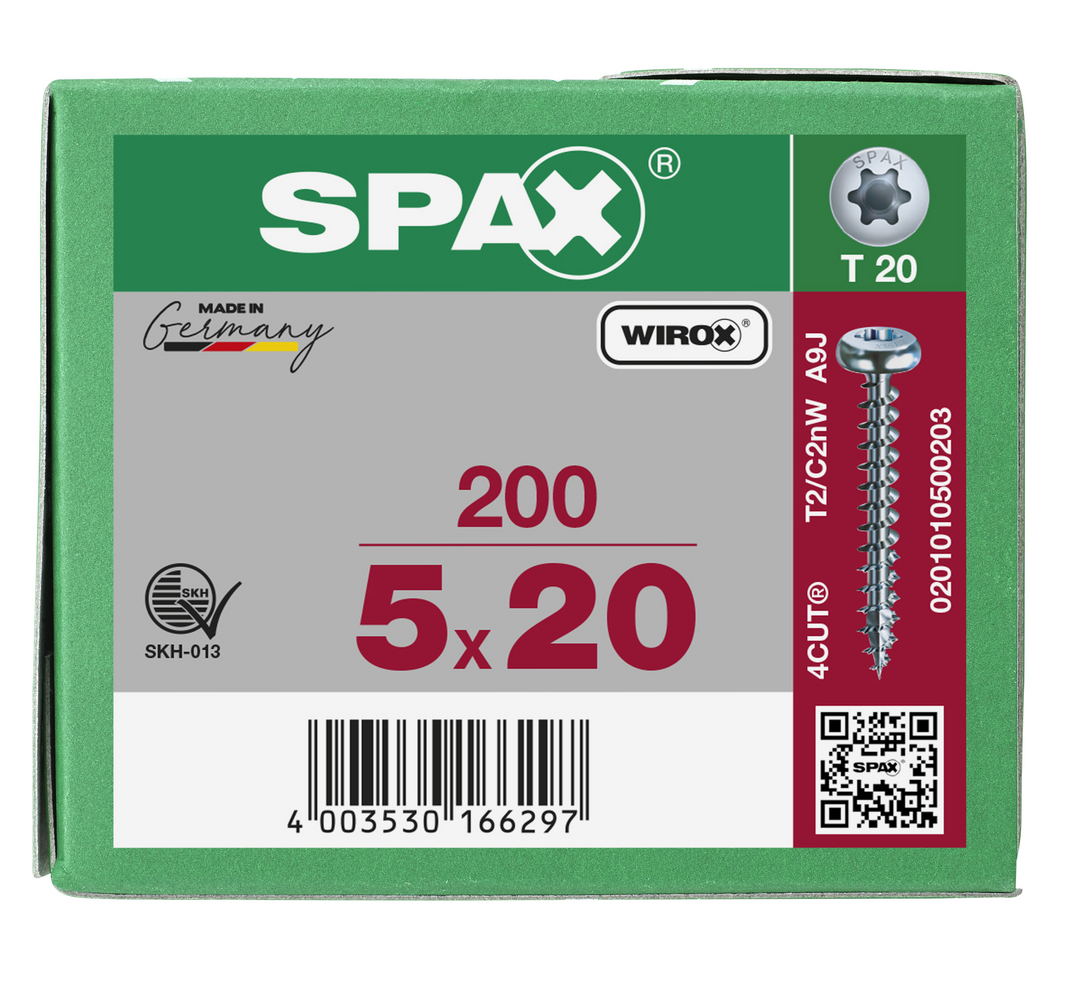 SPAX Tréskrúfur PH 5.0x20 (200) 