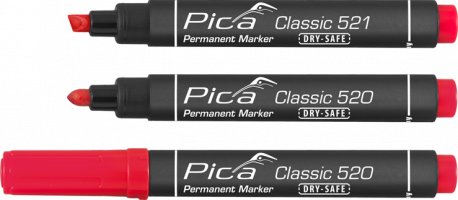 Pica 521/40 Marker 2-6mm Rauður