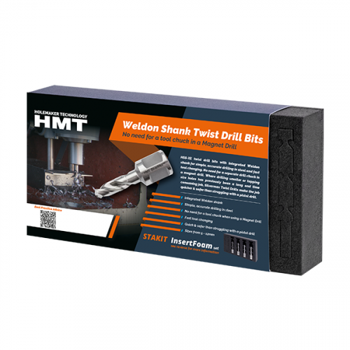 HMT Snitttappaborar HSS sett 5-6.8-8.5-10.2mm