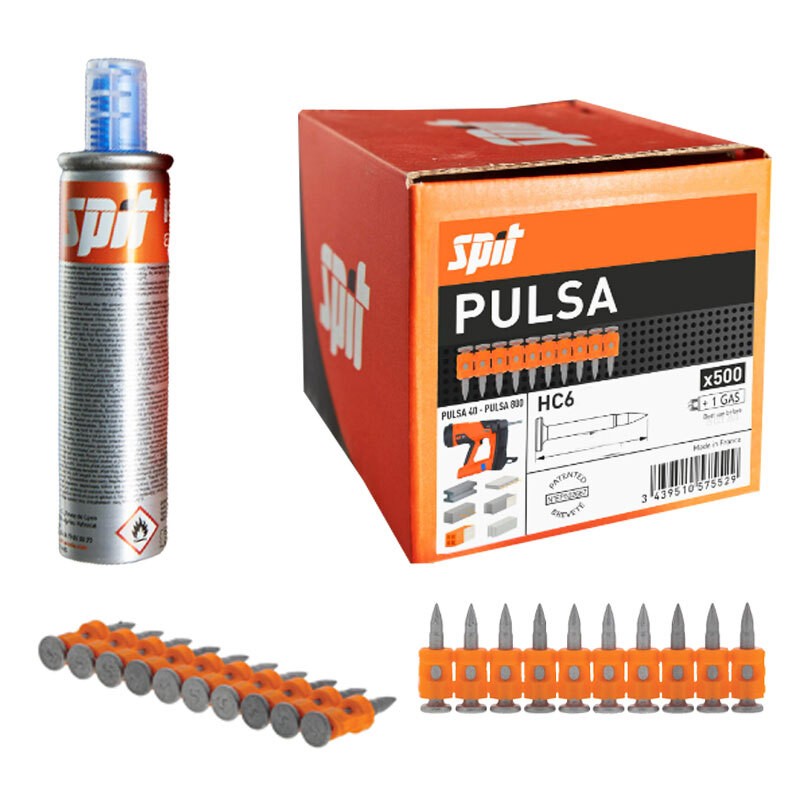 SPIT HC6 15mm Hertir gasnaglar 057550