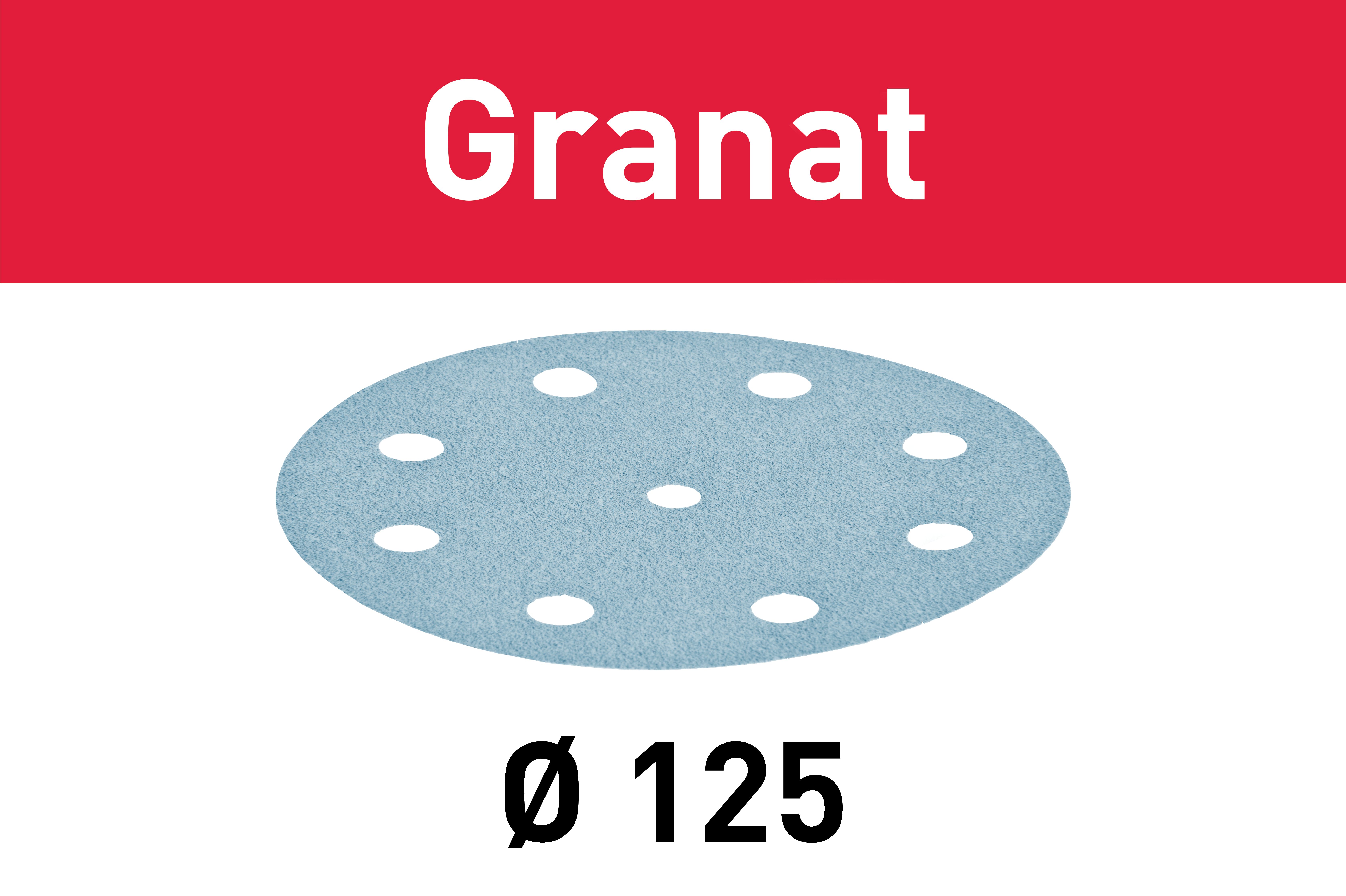 Festool Sandpappír Granat D125/8 P80 497167