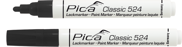 Pica 524/46 Lakkmerkipenni svartur 2-4mm