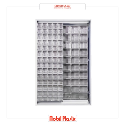 Cabinet with sliding panels CB400.1A 1270x400x1950