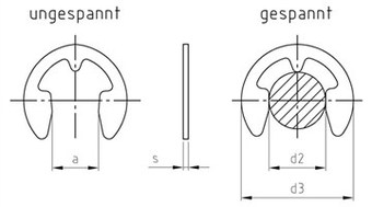 A2 Öxulsplitti 12.0mm DIN6799 
