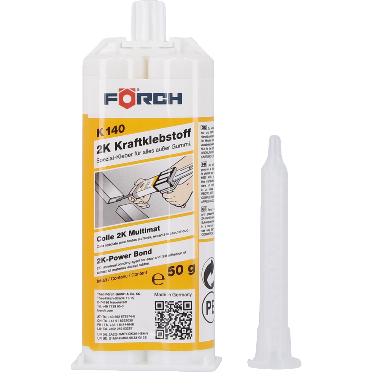 Förch K140 2K Epoxy lím 50gr