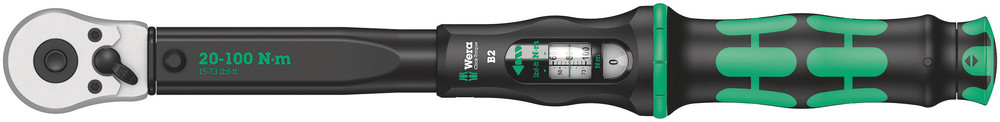 Wera Click-Torque B 2 torque wrench with reversible ratchet, 20-100 Nm