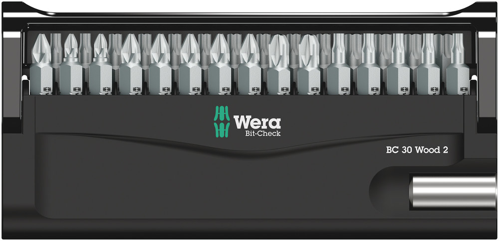 Wera Bit-Check Wood 2 Bitasett 30stk
