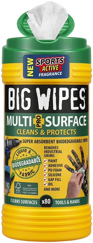 Big Wipes Multi-Surface 4x4 80s Hreinsiklútar